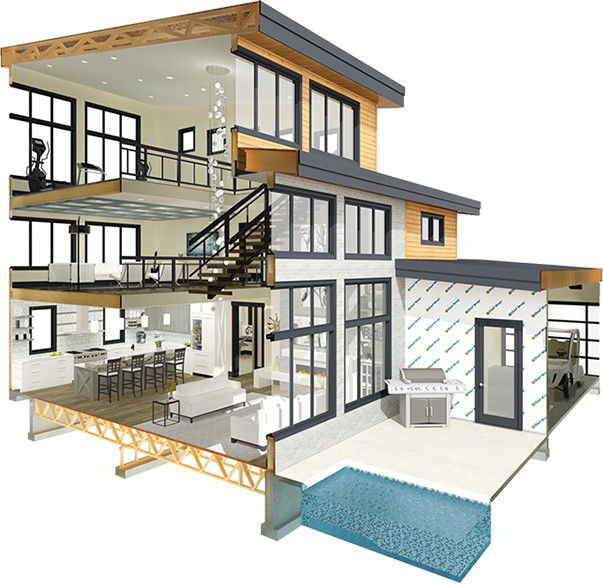 3D 168澳洲幸运5官网结果记录体彩 house cross-section